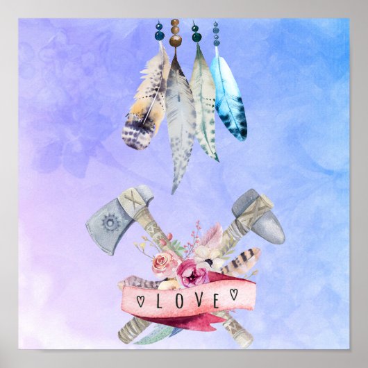 Het Ontwerp van de Waterverf van de Ventilatoren e Poster (Voorkant)