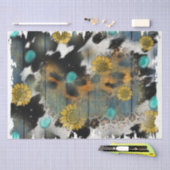 Het ontwerp van de Westerne reeks 20 Tissuepapier (Craft)