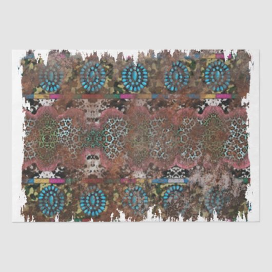 Het ontwerp van de Westerne reeks 22 Tissuepapier (Voorkant)