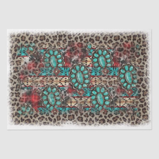 Het ontwerp van de Westerne reeks 24 Tissuepapier (Voorkant)