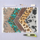 Het ontwerp van de Westerne reeks 25 Tissuepapier (Craft)