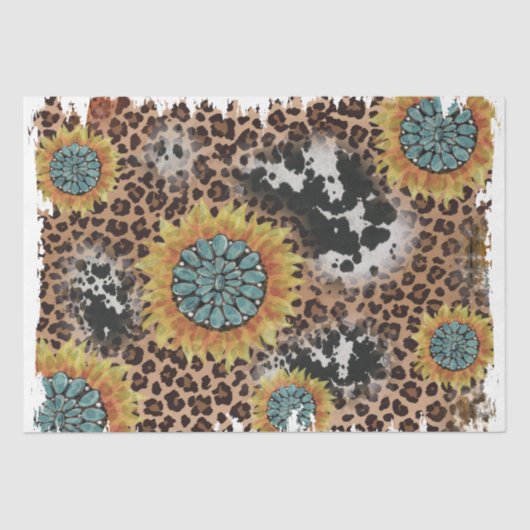 Het ontwerp van de Westerne reeks 26 Tissuepapier (Voorkant)