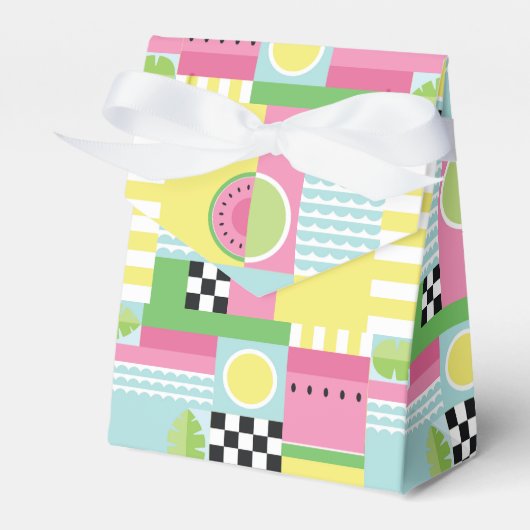 Het ontwerp van de zomervrucht is kleurrijk en leu bedankdoosjes (Voorkant Zijde)