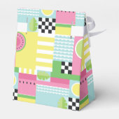 Het ontwerp van de zomervrucht is kleurrijk en leu bedankdoosjes (Achterkant)