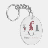 Het ontwerp van Gnome en rendier Scandinavian Tomt Sleutelhanger (Voorkant Links)