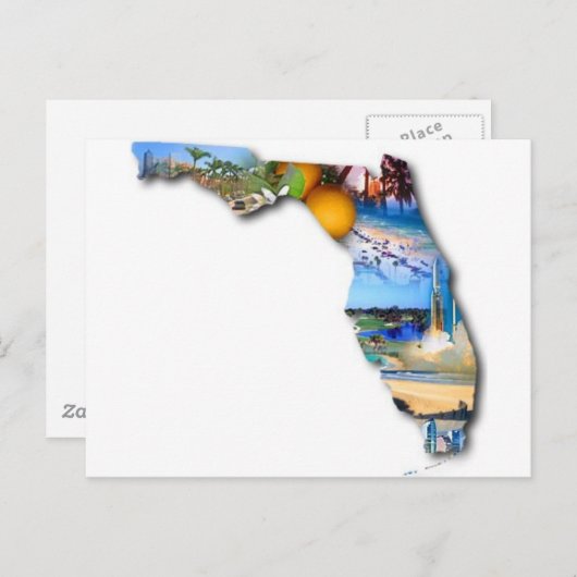 HET ONTWERP VAN HET AFBEELDING VAN FLORIDA BRIEFKAART (Voorkant / Achterkant)
