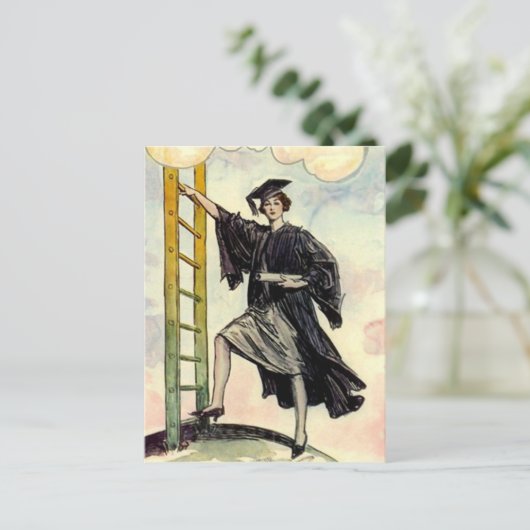 Het Ontwerp van het Afstuderen van het Succes van  Briefkaart (Staand voorkant)