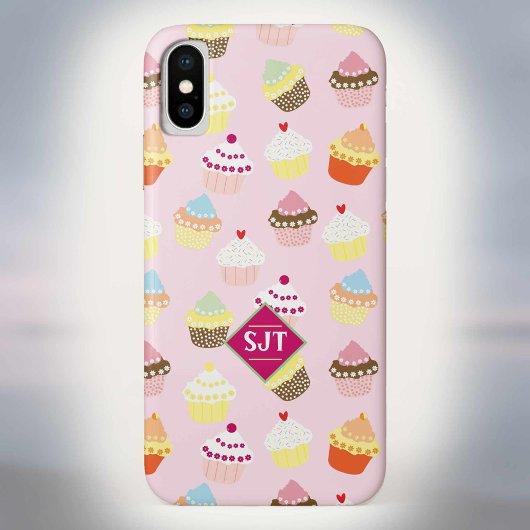 Het ontwerp van het bakkerijthema van de beker. Case-Mate iPhone case