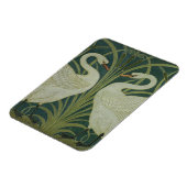 Het ontwerp van het behang 'Swan, Rush and Iris' Magneet (Linkerzijde)