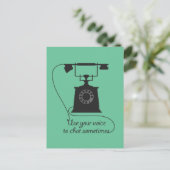 Het ontwerp van het citaat om mededeling aan te mo briefkaart (Staand voorkant)