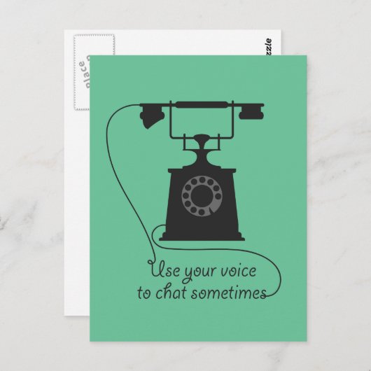 Het ontwerp van het citaat om mededeling aan te mo briefkaart (Voorkant / Achterkant)