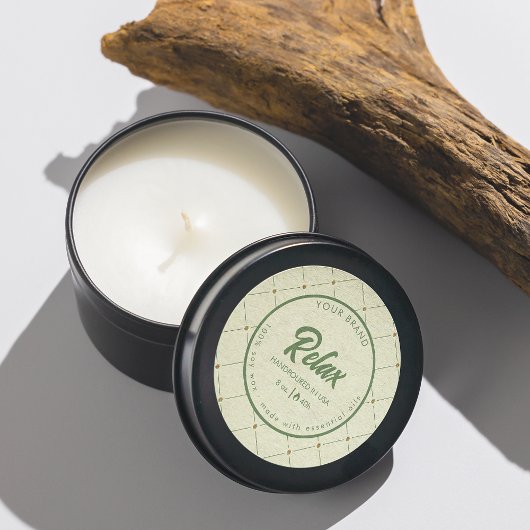 Het ontwerp van het Etiket van de Kaars van de Cir