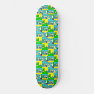 Het Ontwerp van het football met Spelers en het Persoonlijk Skateboard