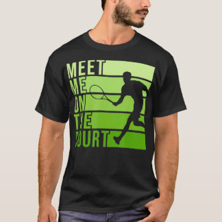 Het Ontwerp van het Gerechtshof van Tennis voor ee T-shirt