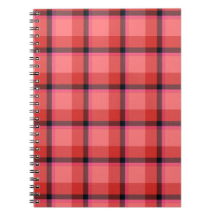 Het Ontwerp van het geruite Schotse wollen stof Notitieboek