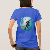 Het ontwerp van het Global Runner T-shirt. T-shirt (Achterkant)