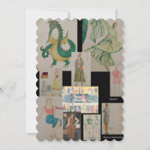 Het Ontwerp van het kostuum: Een wenskaart