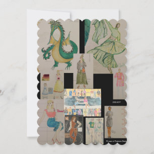 Het Ontwerp van het kostuum: Een wenskaart Feestdagenkaart