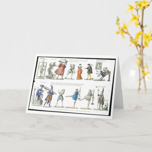 Het Ontwerp van het Kostuum van het ballet, Kaart (Gele Bloem)