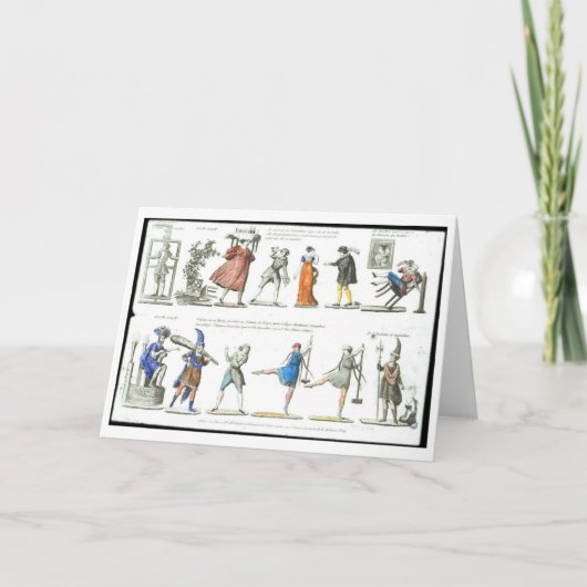 Het Ontwerp van het Kostuum van het ballet, Kaart (Voorkant)