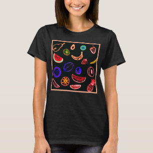 Het ontwerp van het kunstwerk van Neon Fruits T-shirt