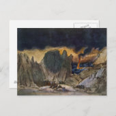 Het ontwerp van het landschap van Phedre, 1917 (kl Briefkaart (Voorkant / Achterkant)