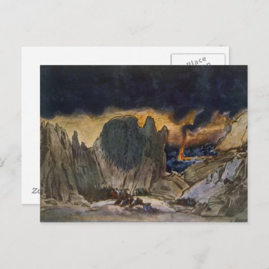 Het ontwerp van het landschap van Phedre, 1917 (kl Briefkaart (Voorkant / Achterkant)