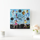 Het Ontwerp van het Meisje van de Muziek van de Vierkante Klok (Huis)