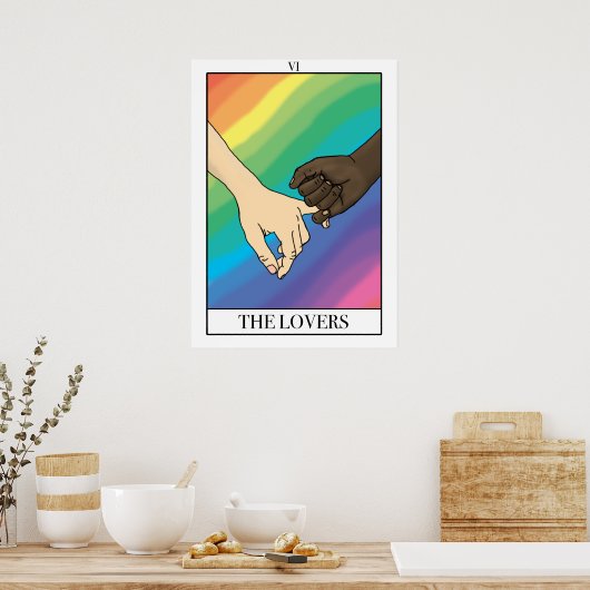 Het ontwerp van het poster van de liefhebbers (Keuken)