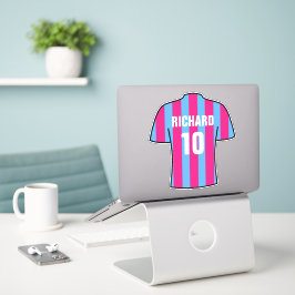 Het ontwerp van het shirt van het football in Clar Sticker