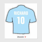 Het ontwerp van het shirt van het football in lich sticker (Vel)
