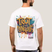 **Het ontwerp van het T-shirt heeft de uitdrukking (Achterkant)
