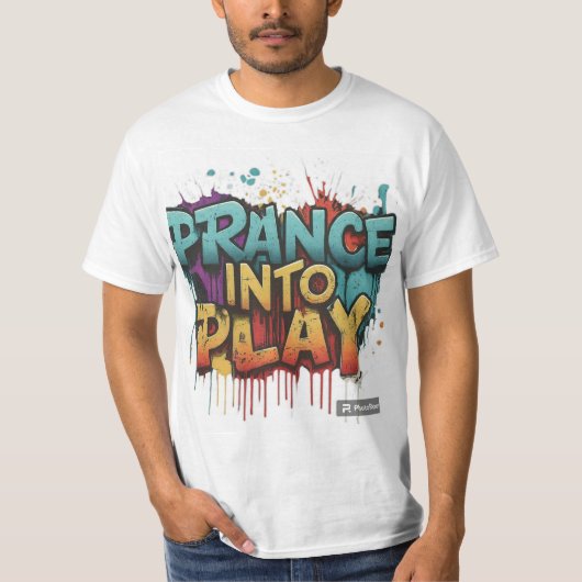 **Het ontwerp van het T-shirt is voorzien van de u (Voorkant)