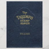 Het  ontwerp van het Triumph Stamp Album Flyer (Voorkant)