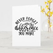 Het ontwerp van leraren vergeet nooit het verschil kaart (Gele Bloem)