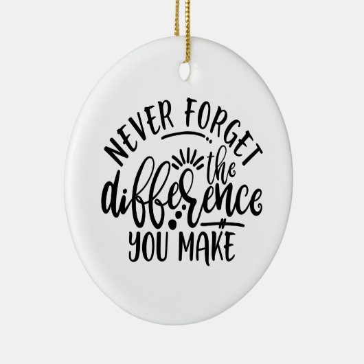 Het ontwerp van leraren vergeet nooit het verschil keramisch ornament (Rechts)