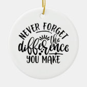 Het ontwerp van leraren vergeet nooit het verschil keramisch ornament (Voorkant)
