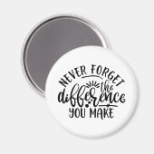 Het ontwerp van leraren vergeet nooit het verschil magneet (Voorkant / Achterkant)