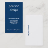 het ontwerp van pearson, Adres 1, Adres 2, Contact Visitekaartje (Voorkant / Achterkant)