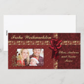 Het Ontwerp van Weihnachts van Festliches Feestdagenkaart (Voorkant / Achterkant)