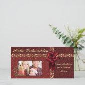 Het Ontwerp van Weihnachts van Festliches Feestdagenkaart (Staand voorkant)