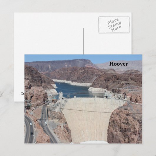 Het ontwerpbriefkaart van de douane van de Dam Briefkaart (Voorkant / Achterkant)