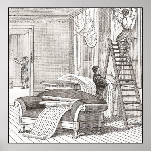 Het ontwerpen van de Gentlemen interieur Poster (Voorkant)