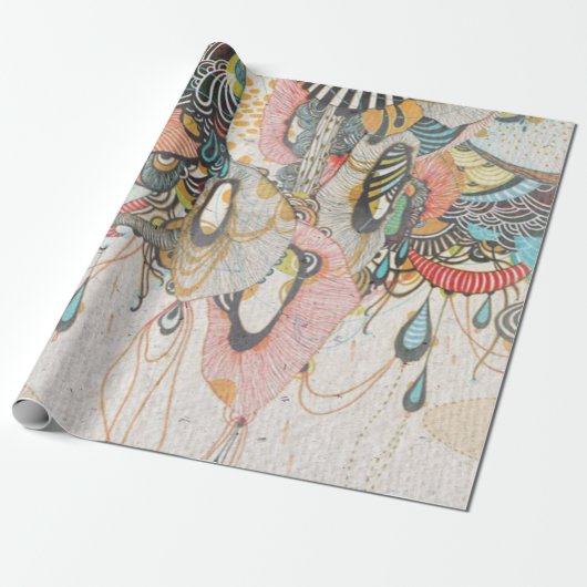 Het ontwerpen van de taal van het licht cadeaupapier (Uitgerold)