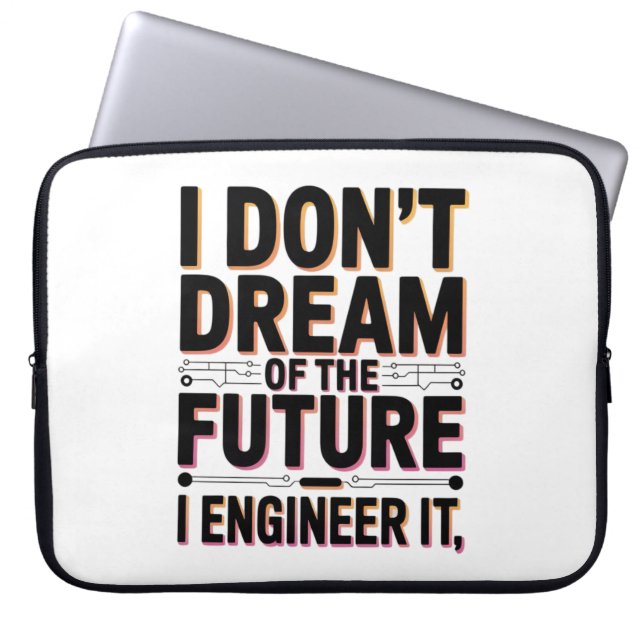 Het ontwerpen van de toekomstige software engineer laptop sleeve (Voorkant)