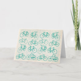 Het ontwerpwenskaart van de fiets voor om het even kaart