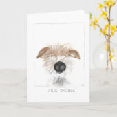 het ontwerpwenskaart van hefboomRussell, spatie Kaart (Gele Bloem)