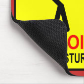 Het ontwikkelingsteam niet storen muismat (Hoek)