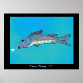 Het Ontworpen Poster van de winter Schoonheid