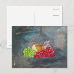 Het onuitgenodigde gast schilderij van Alfred Fox Briefkaart